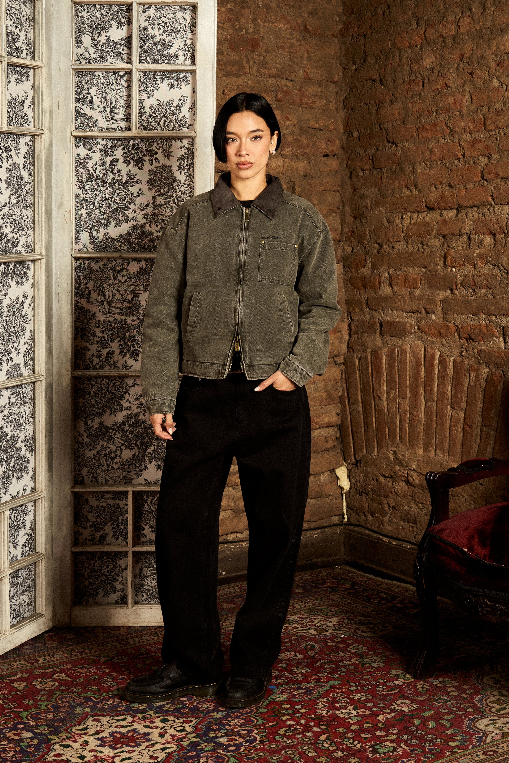 Chaqueta Heart Worker Gris Mujer | more amor