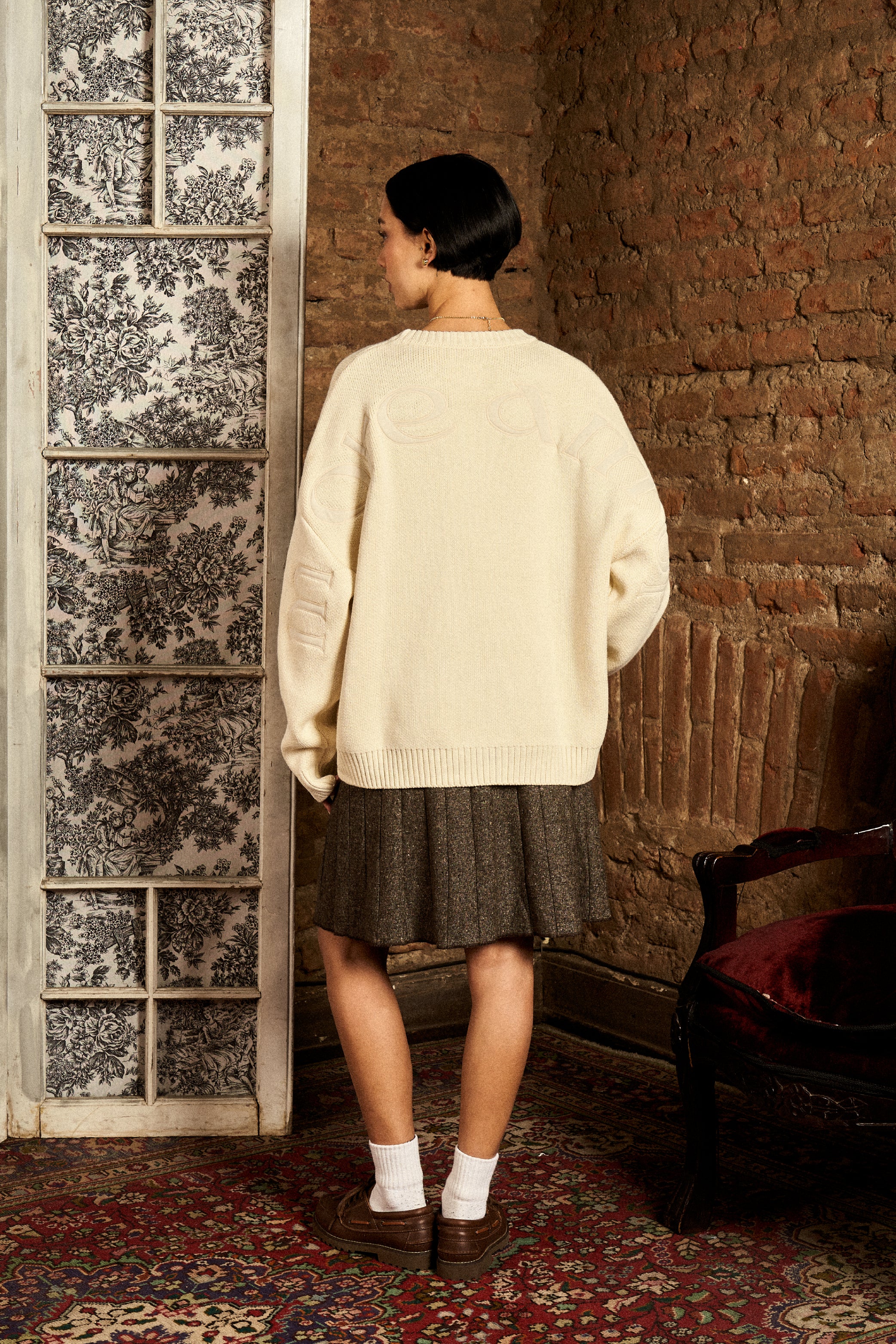 Chaleco Full Back Ecru Mujer | more amor