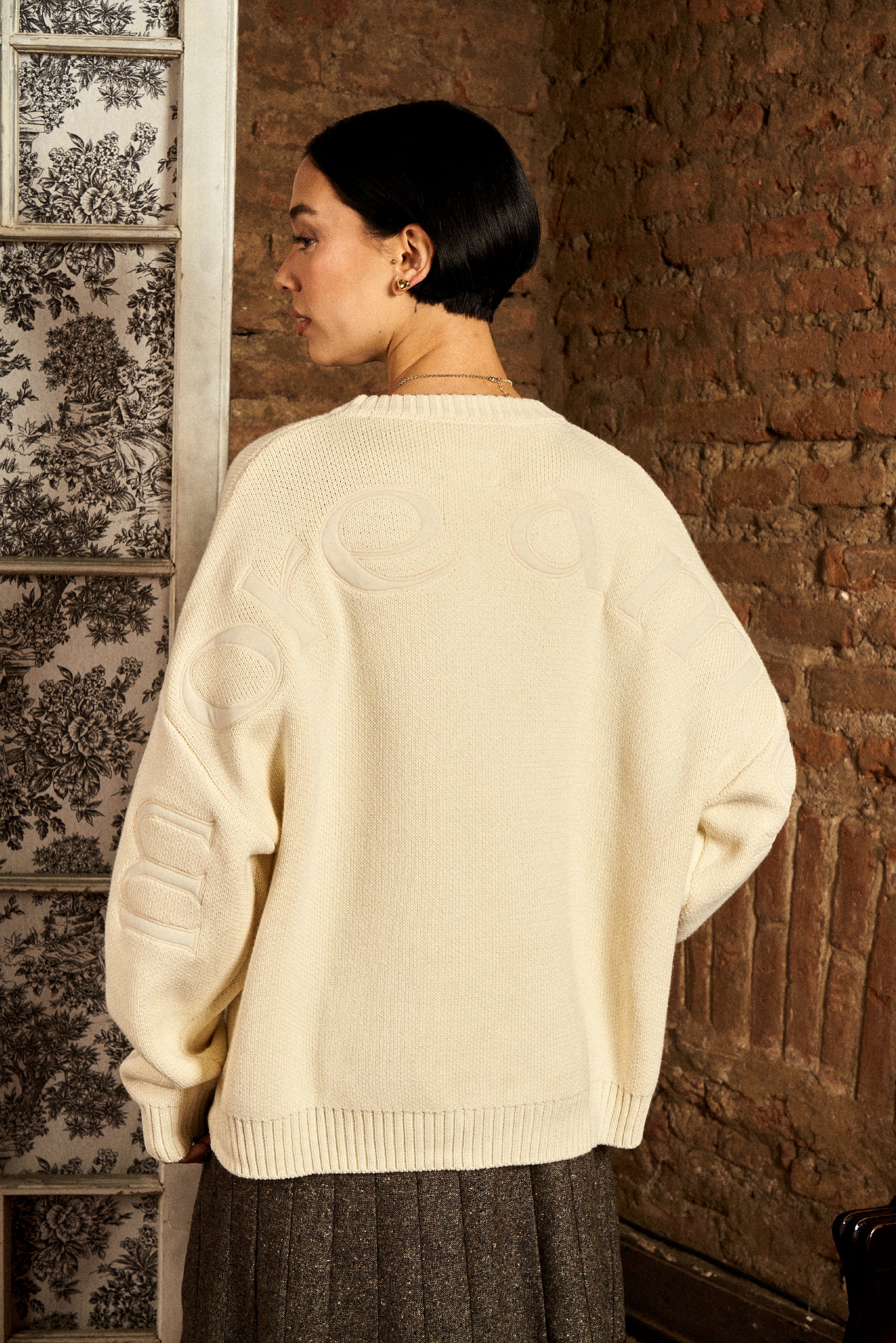 Chaleco Full Back Ecru Mujer | more amor
