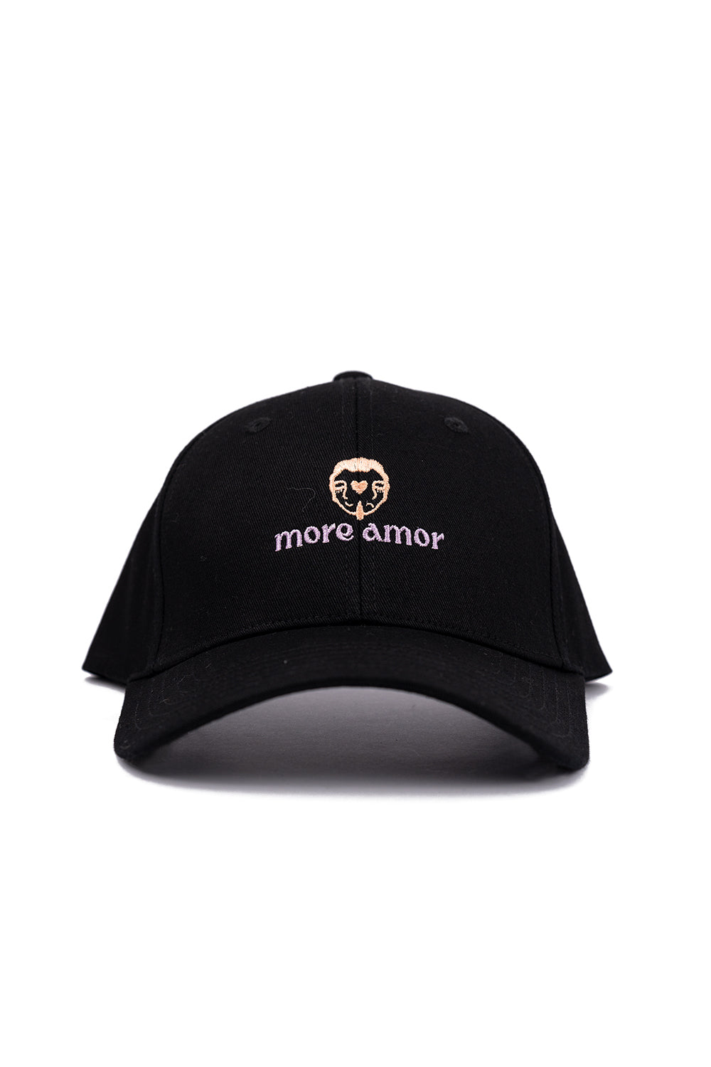 Jockey Ball Cap More Amor Negro Frontal