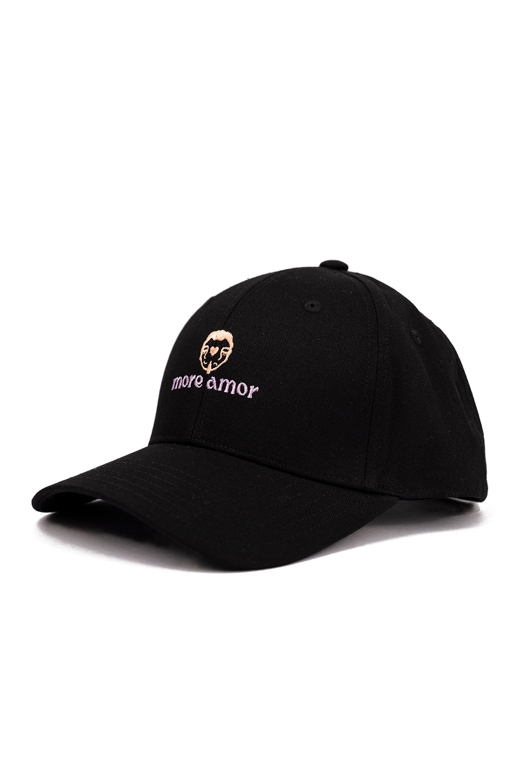 Jockey Ball Cap More Amor Negro Lado