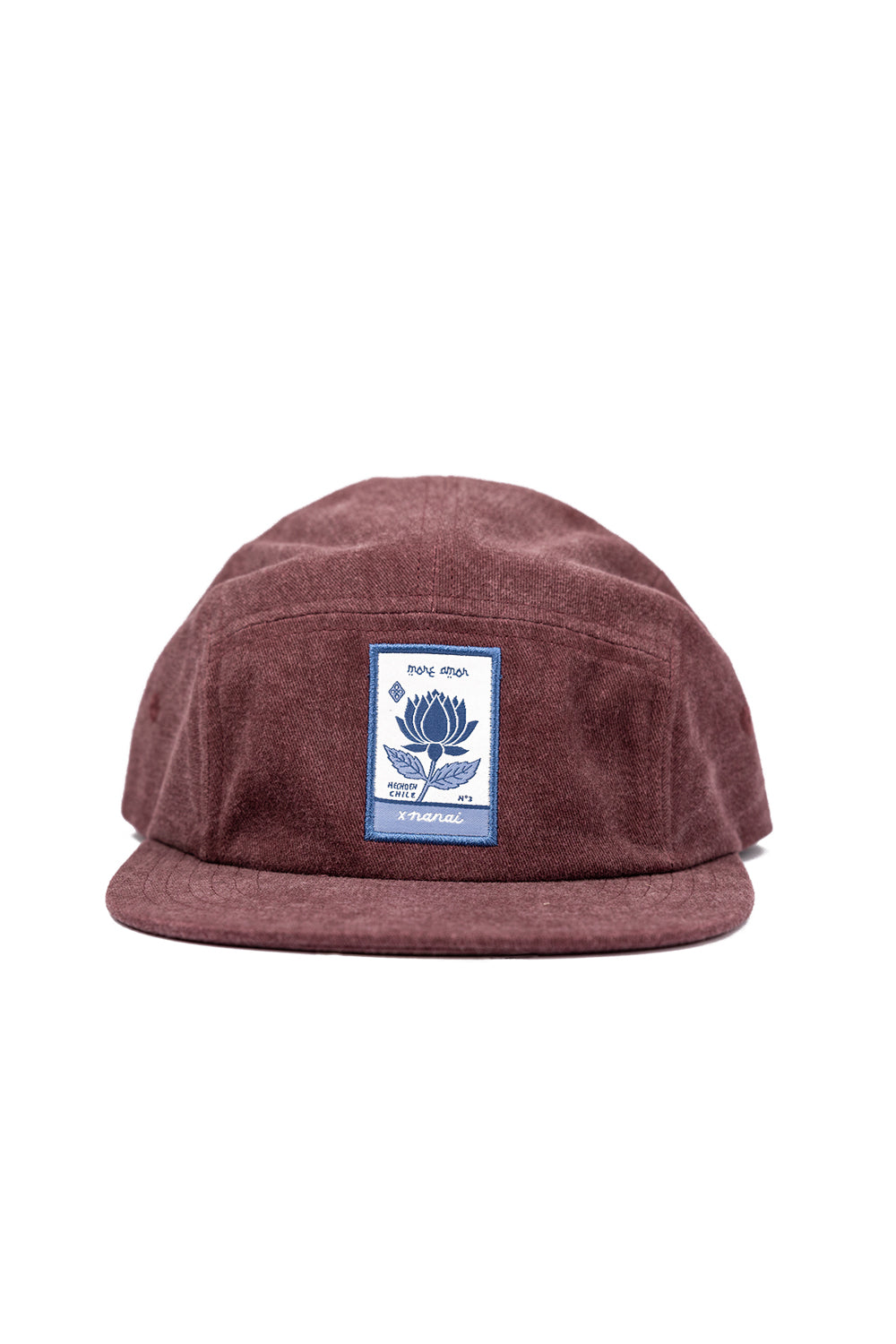 Jockey Five Panel Nanai Grulla Burgundy Frontal