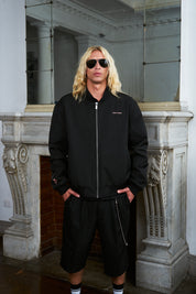 Bomber Jacket Crane Negro | Intemperie