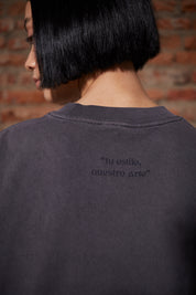 Polera 250gr Gris Oversize | More Amor