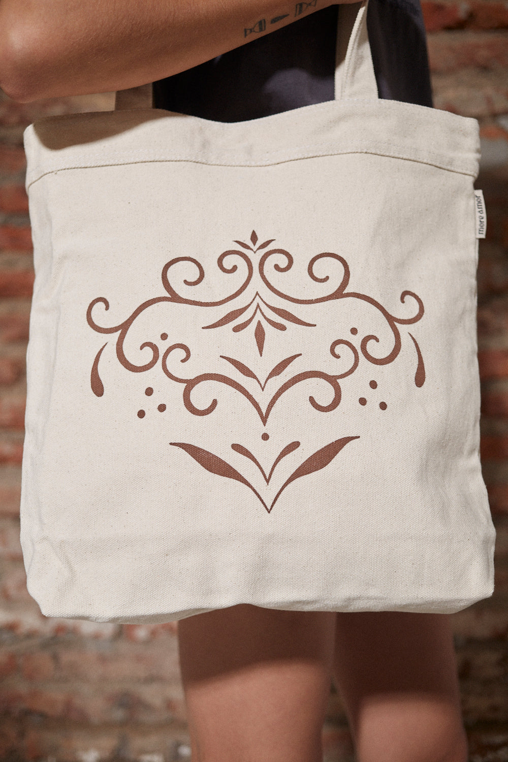 Tote Bag Ornament Mujer Ecru | Cerotatuajes