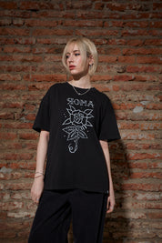 Polera 200gr Roma Negra Regular Fit | Max Puga