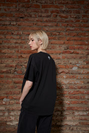 Polera 200gr Roma Negra Regular Fit | Max Puga