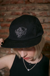 Jockey Five Panel Panther Head Negro | Max Puga
