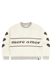 Chaleco Retro Hearts Ecru Mujer | more amor