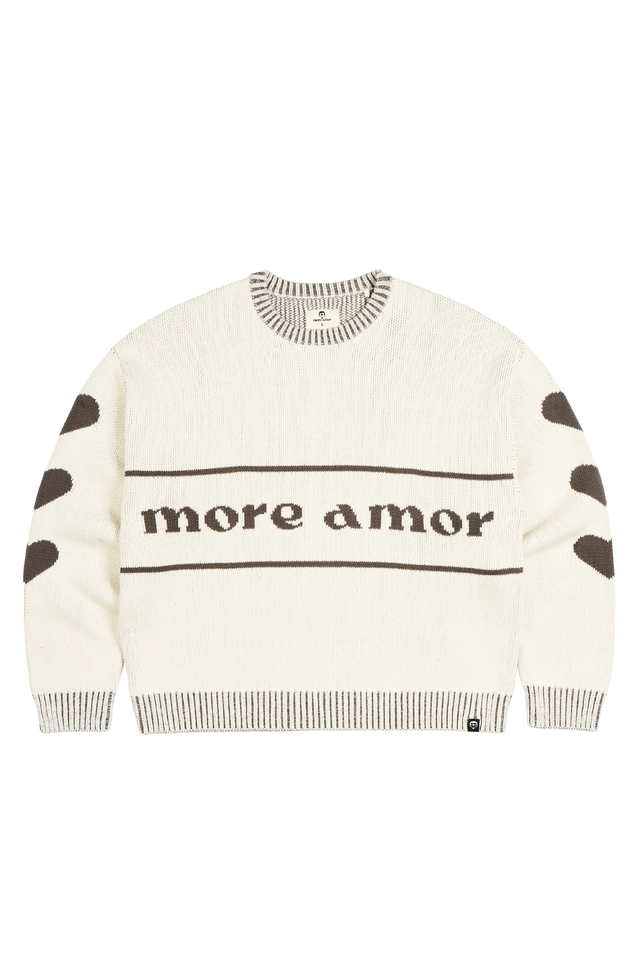 Chaleco Retro Hearts Ecru Mujer | more amor