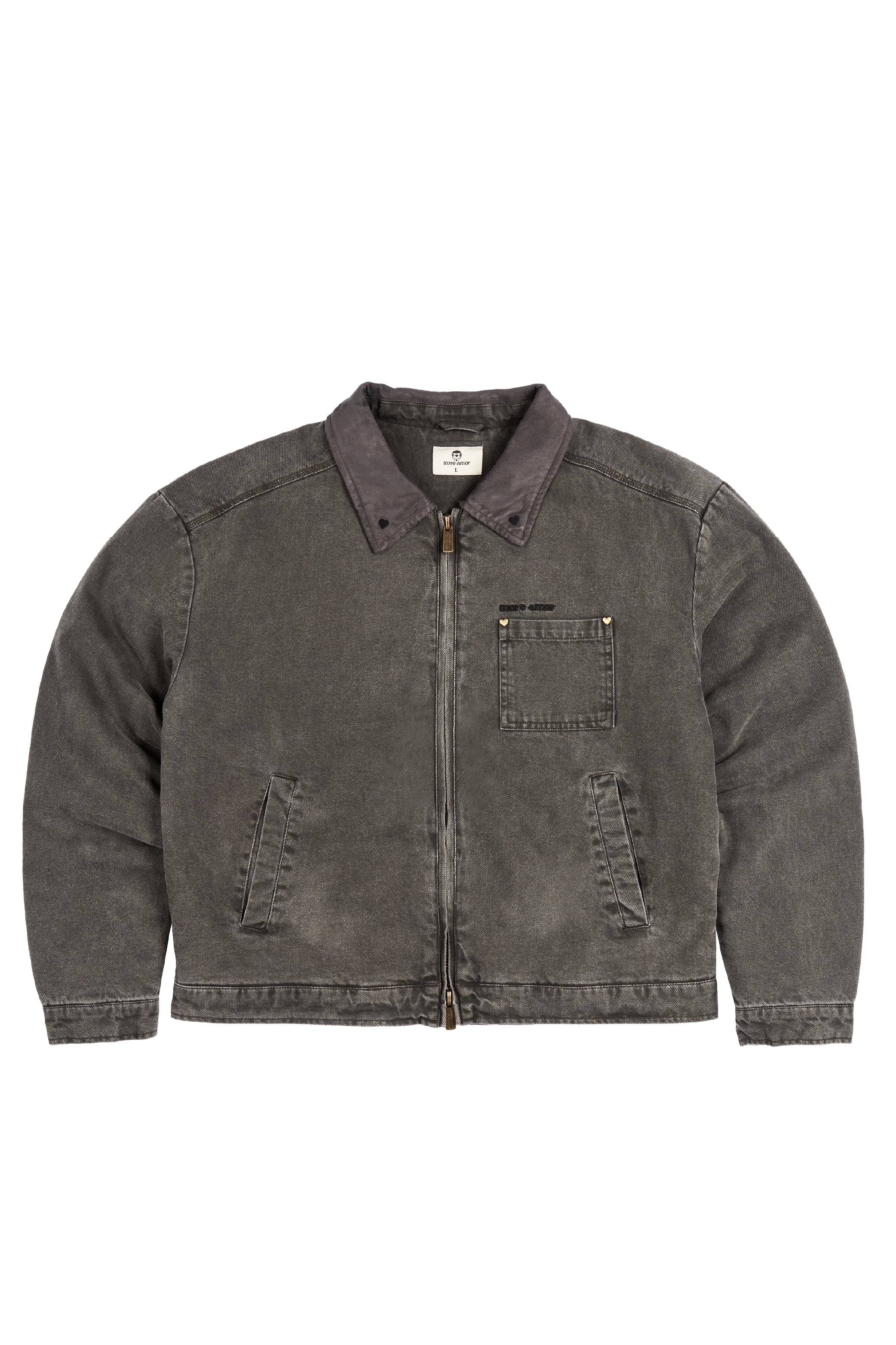 Chaqueta Heart Worker Gris Mujer | more amor