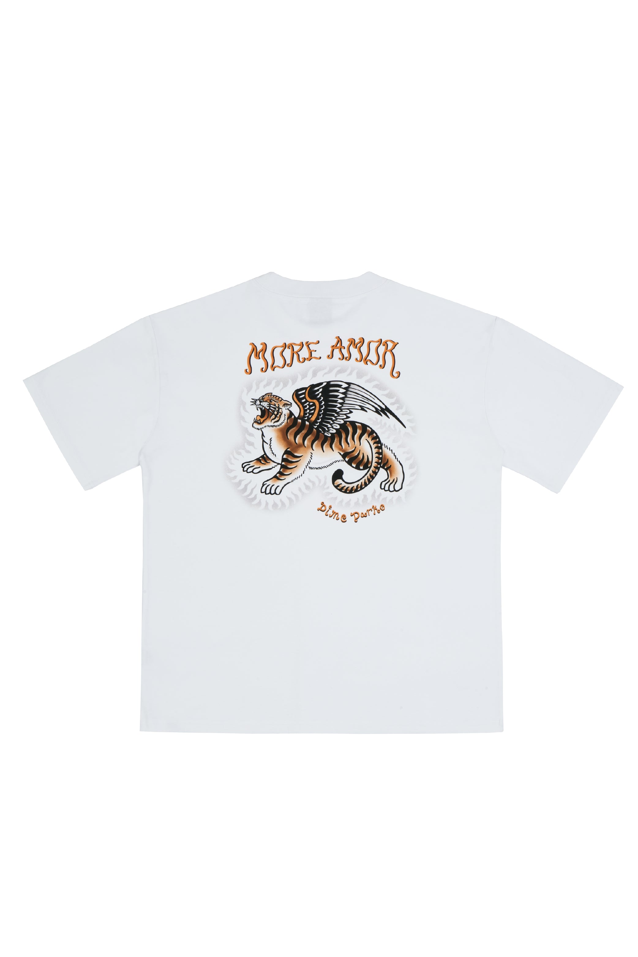 Polera Winged Tiger Blanca | DimeDarko