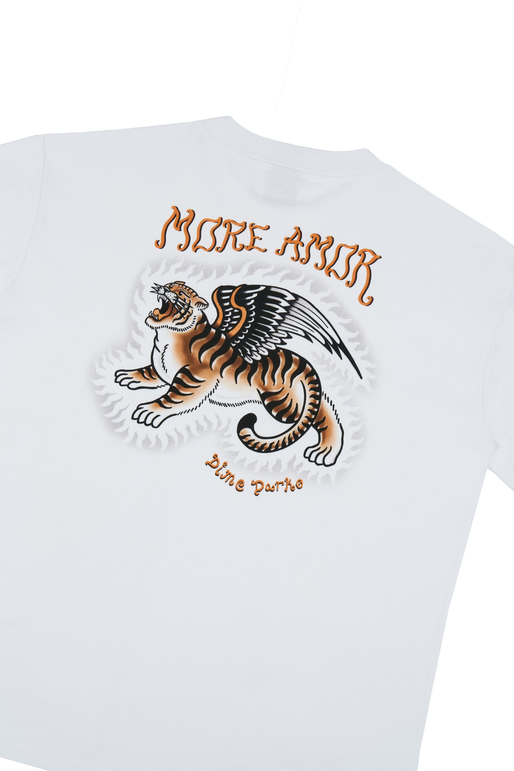 Polera Winged Tiger Blanca | DimeDarko