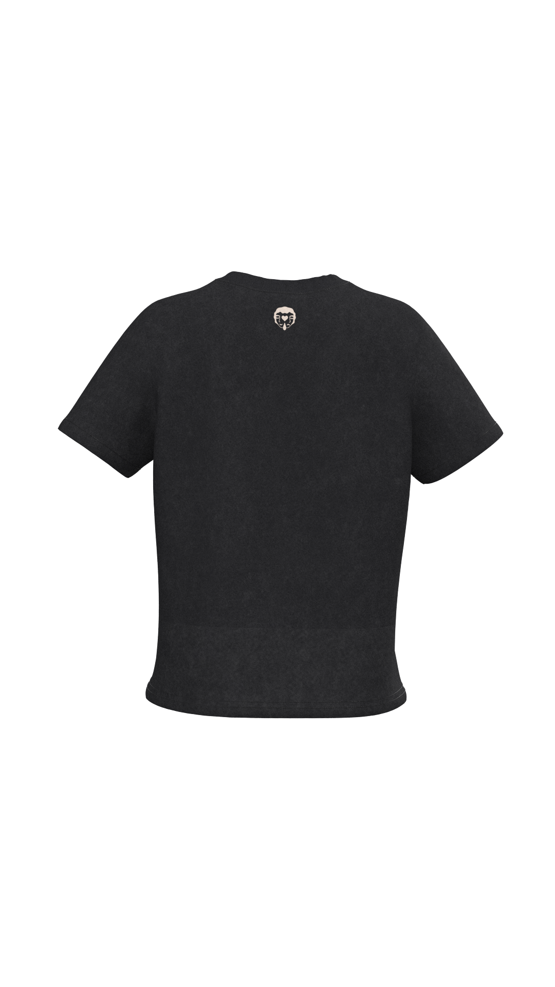 Polera Manga Corta 200gr Mujer Roma Negra Regular Fit | Max Puga