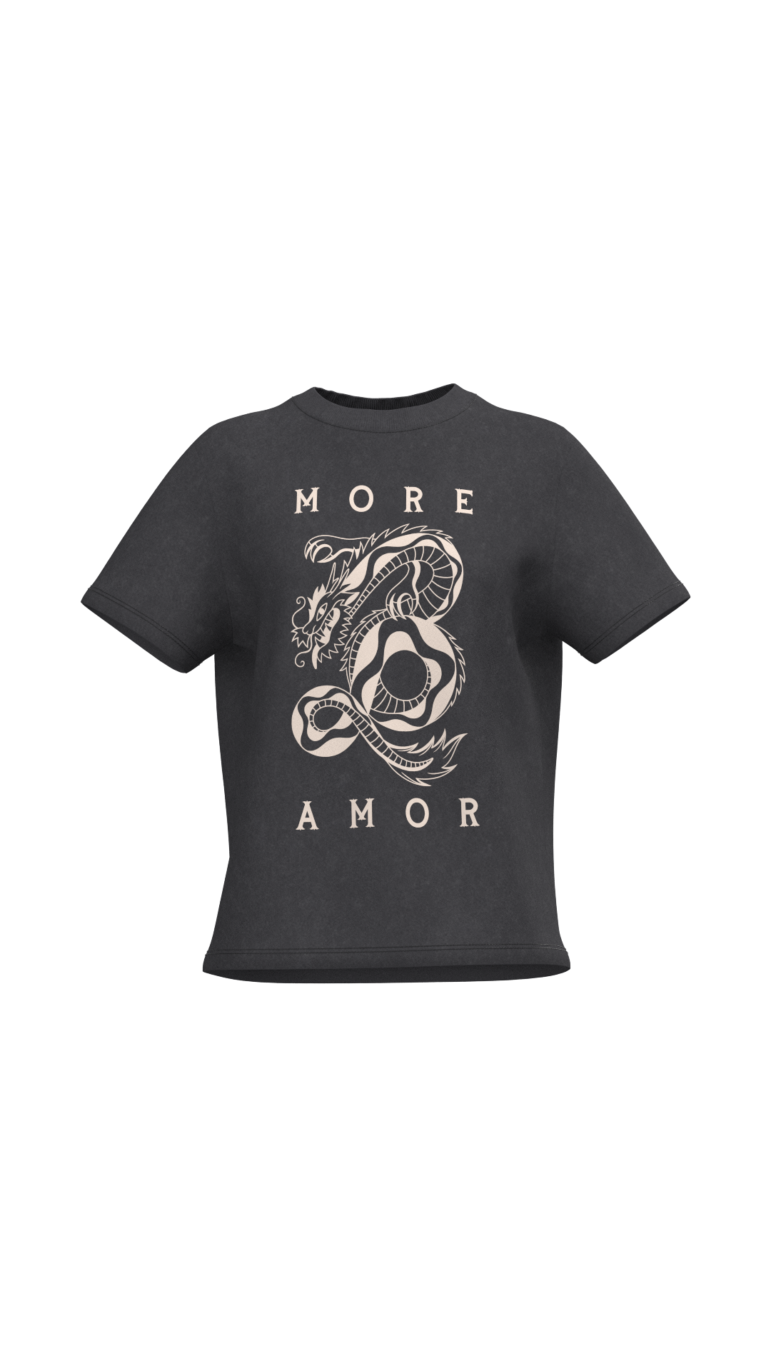 Polera Manga Corta 200gr Mujer Dragon Gris Regular Fit | Vika