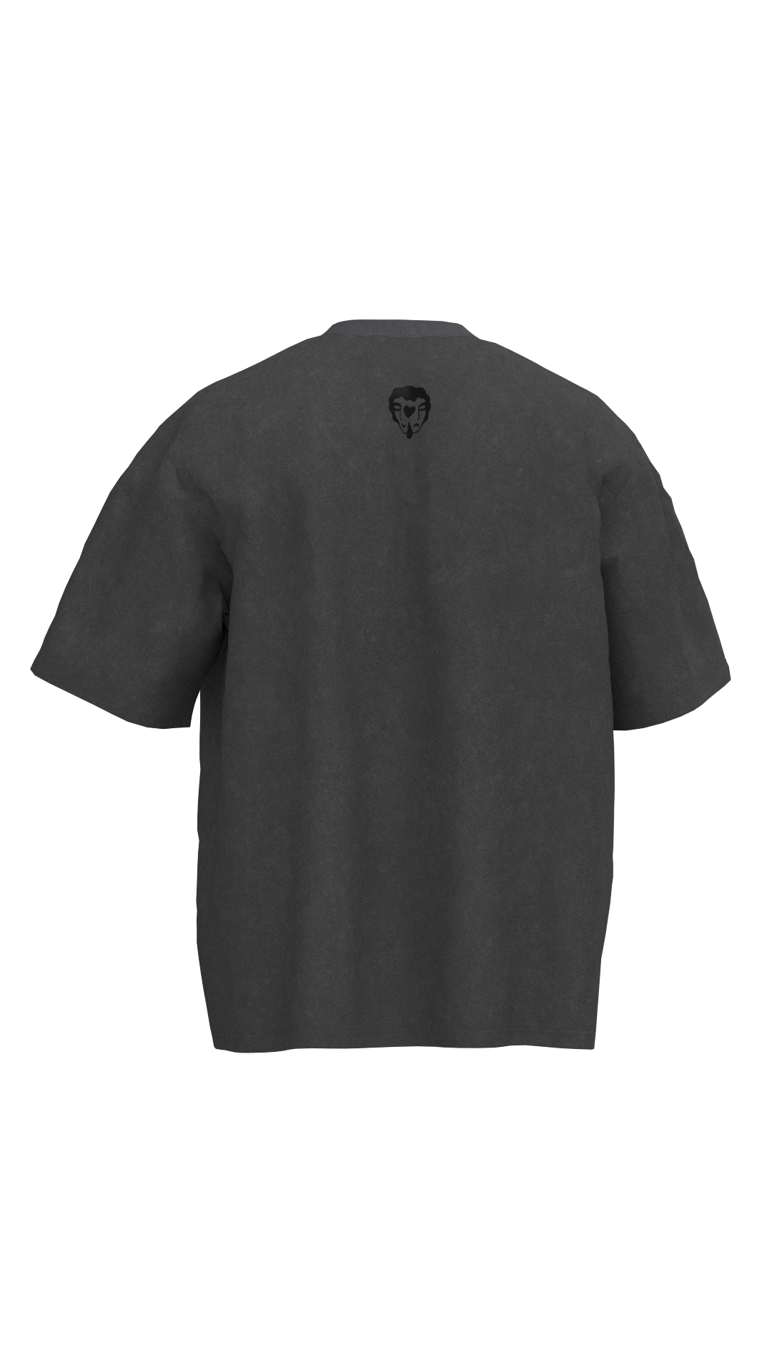 Polera Manga Corta 250gr Hombre Tattoed Angel Gris | Dimedarko