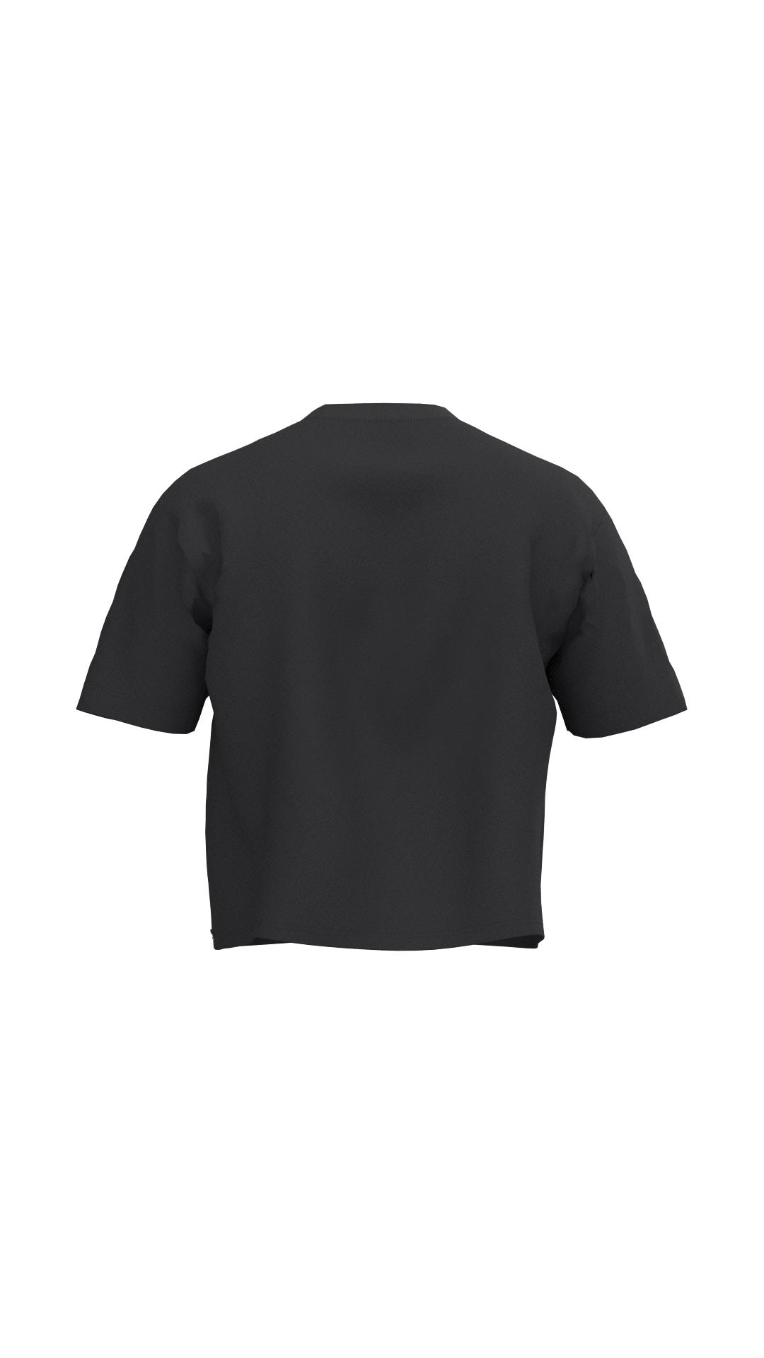 Polera Boxy Fit Manga Corta 250gr Negra Hombre  | More Amor