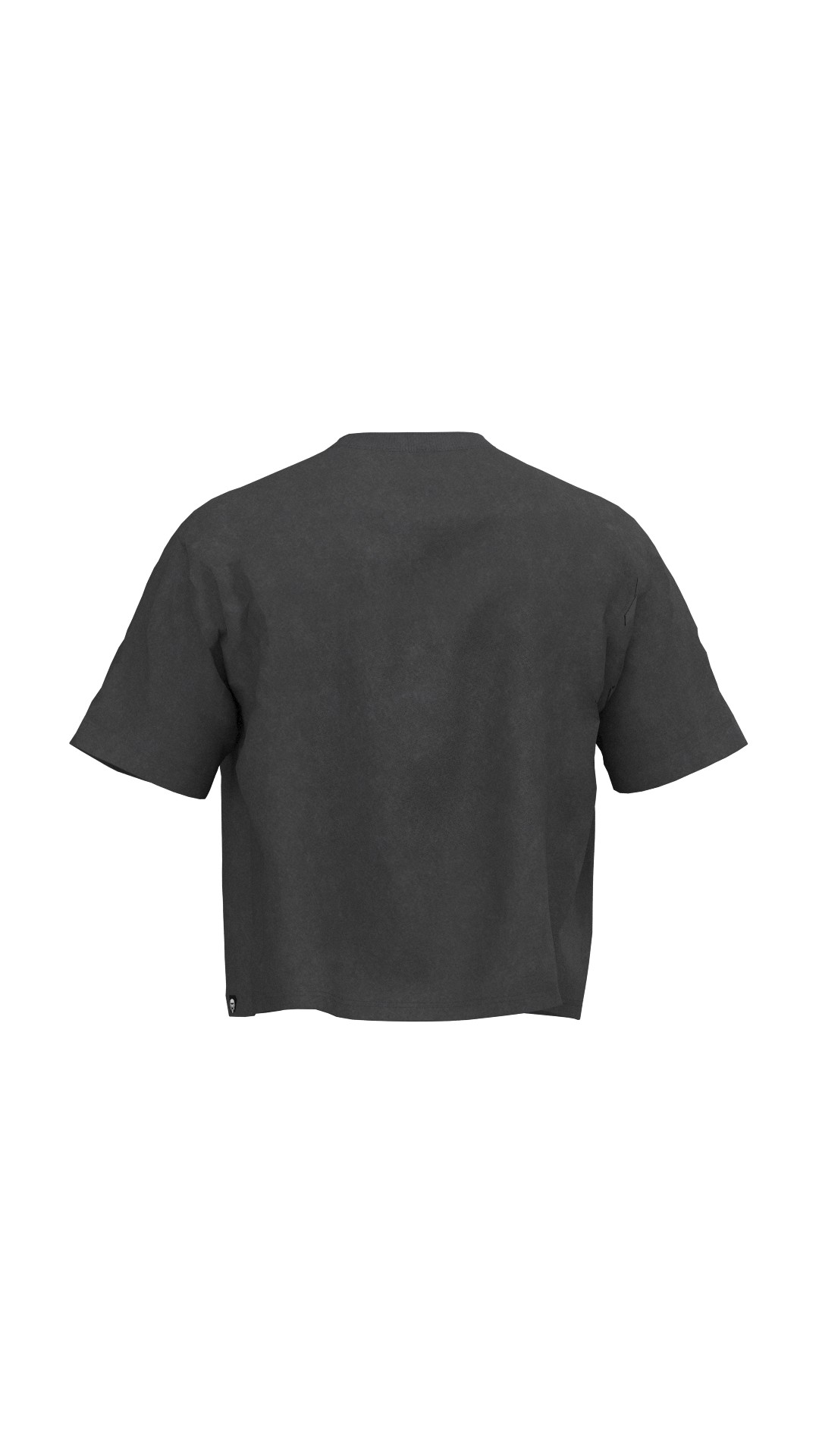 Polera Boxy Fit Manga Corta 250gr Gris Mujer  | More Amor