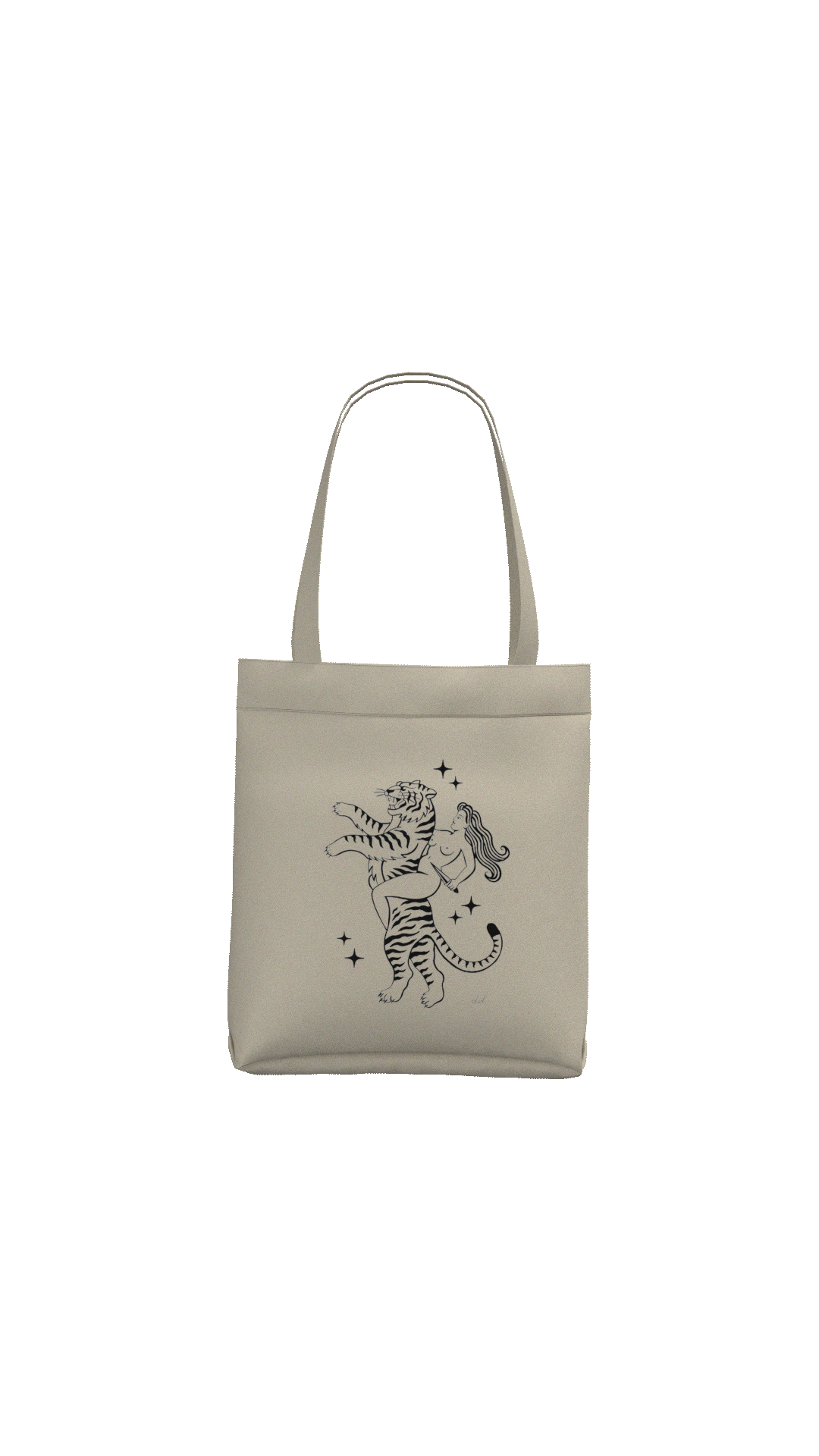 Tote Bag Warrior Lady Ecru | Dimedarko