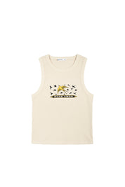 Polera Sin Mangas Camisa Flight Of Swallows Ecru | Cristobal Morales