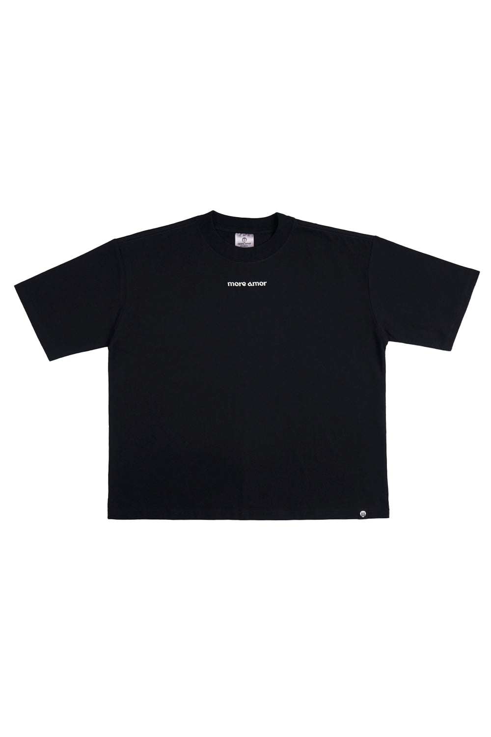 Polera Boxy Fit 250gr Negra | More Amor