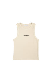 Polera Sin Mangas Daily Ecru Mujer | more amor