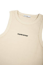 Polera Sin Mangas Daily Ecru Mujer | more amor