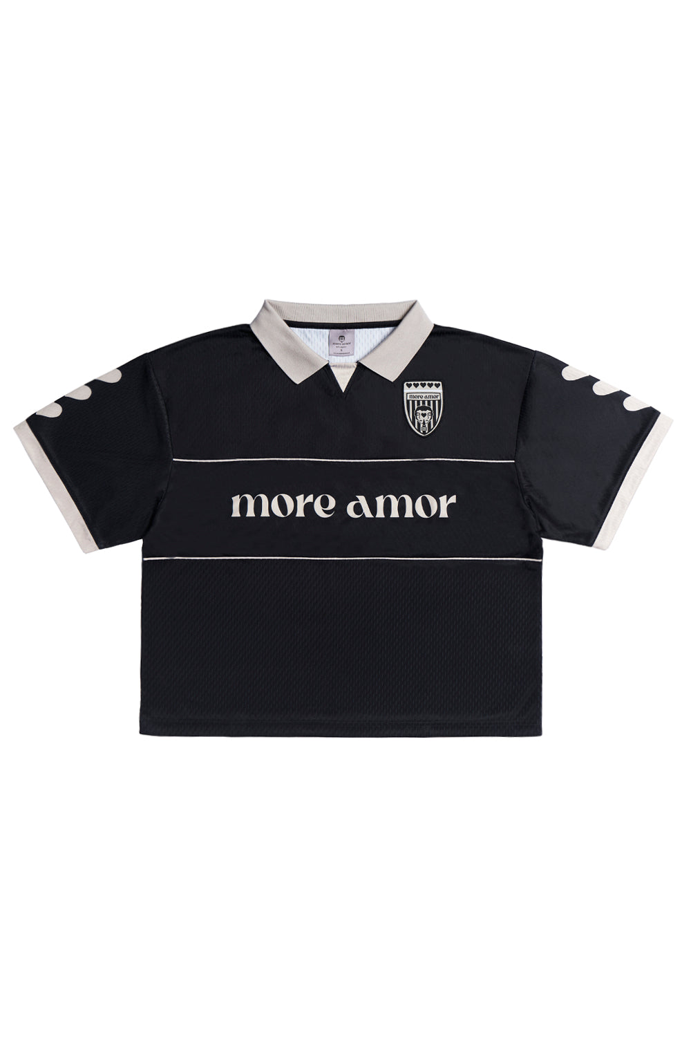 Polera Futbol Negra | more amor