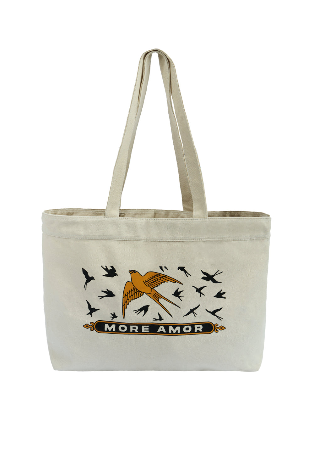 Tote Bag Flight Of Swallows Ecru | Cristobal Morales