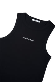 Polera Sin Mangas Daily Negra Mujer | more amor