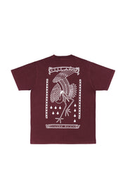 Polera Crane Drops Burdeo Mujer | Cristobal Morales