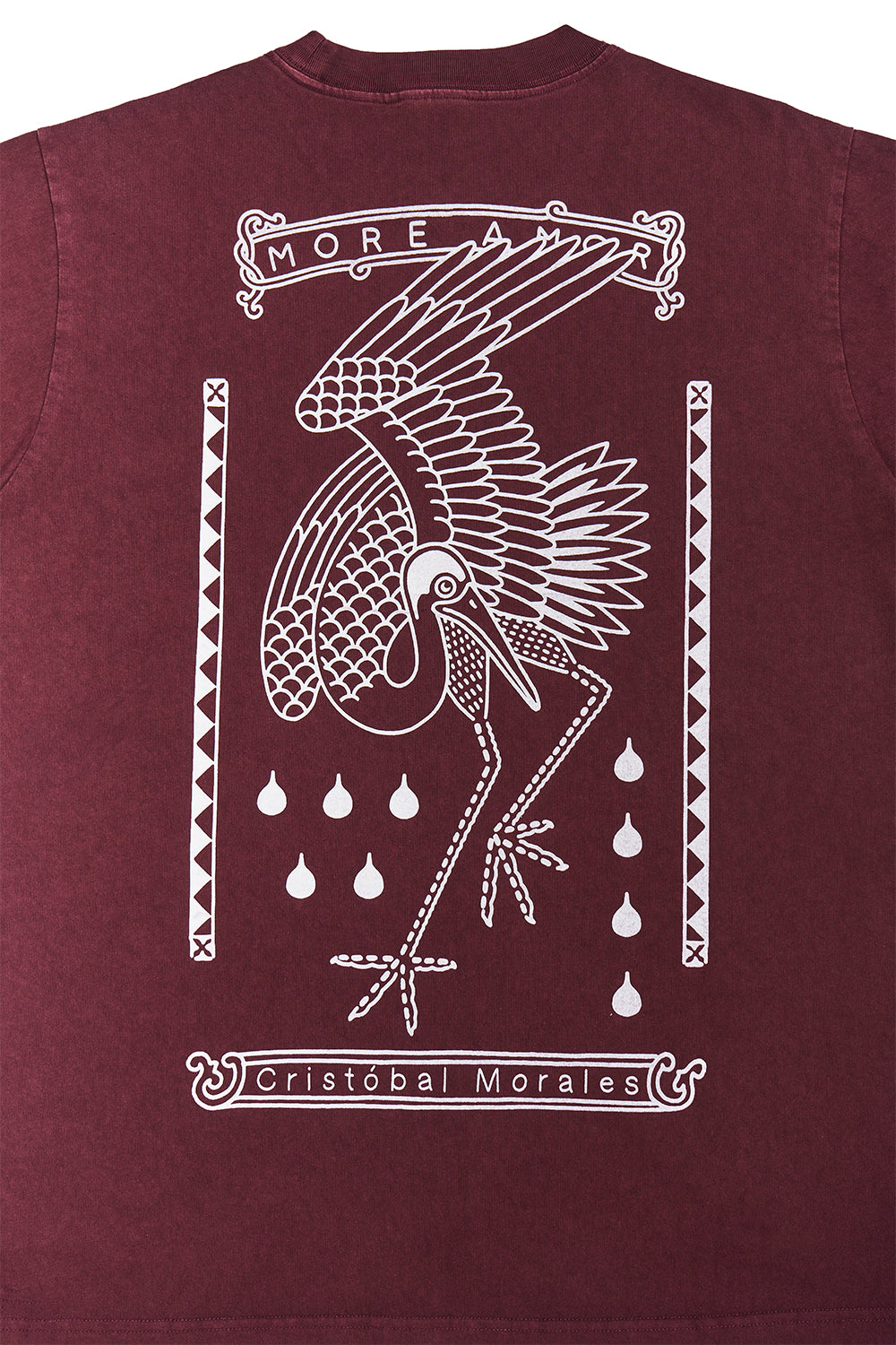 Polera Crane Drops Burdeo Mujer | Cristobal Morales