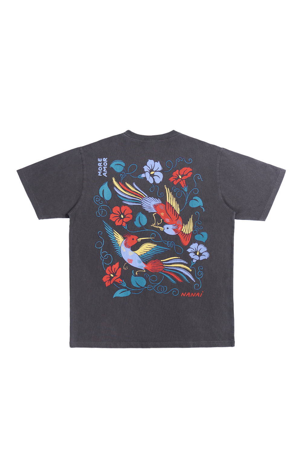Polera Hummingbirds Gris Mujer | Nanai