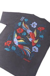 Polera Hummingbirds Gris Mujer | Nanai
