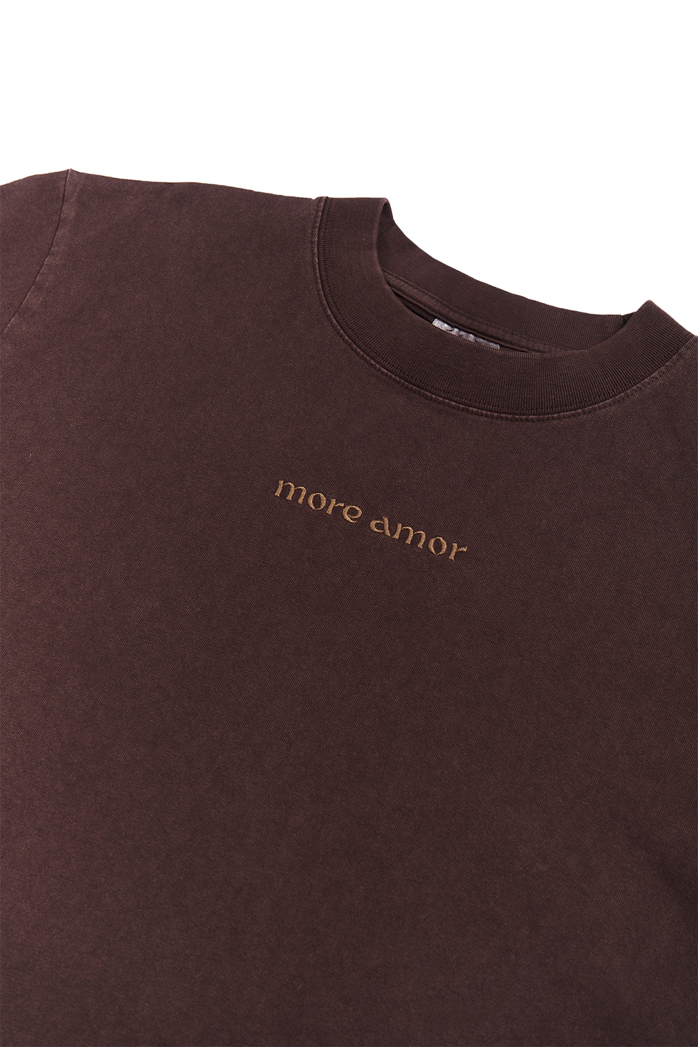 Polera Manga 250gr Café Oversize | More Amor