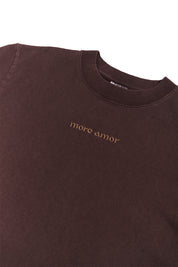 Polera Manga 250gr Café Oversize | More Amor