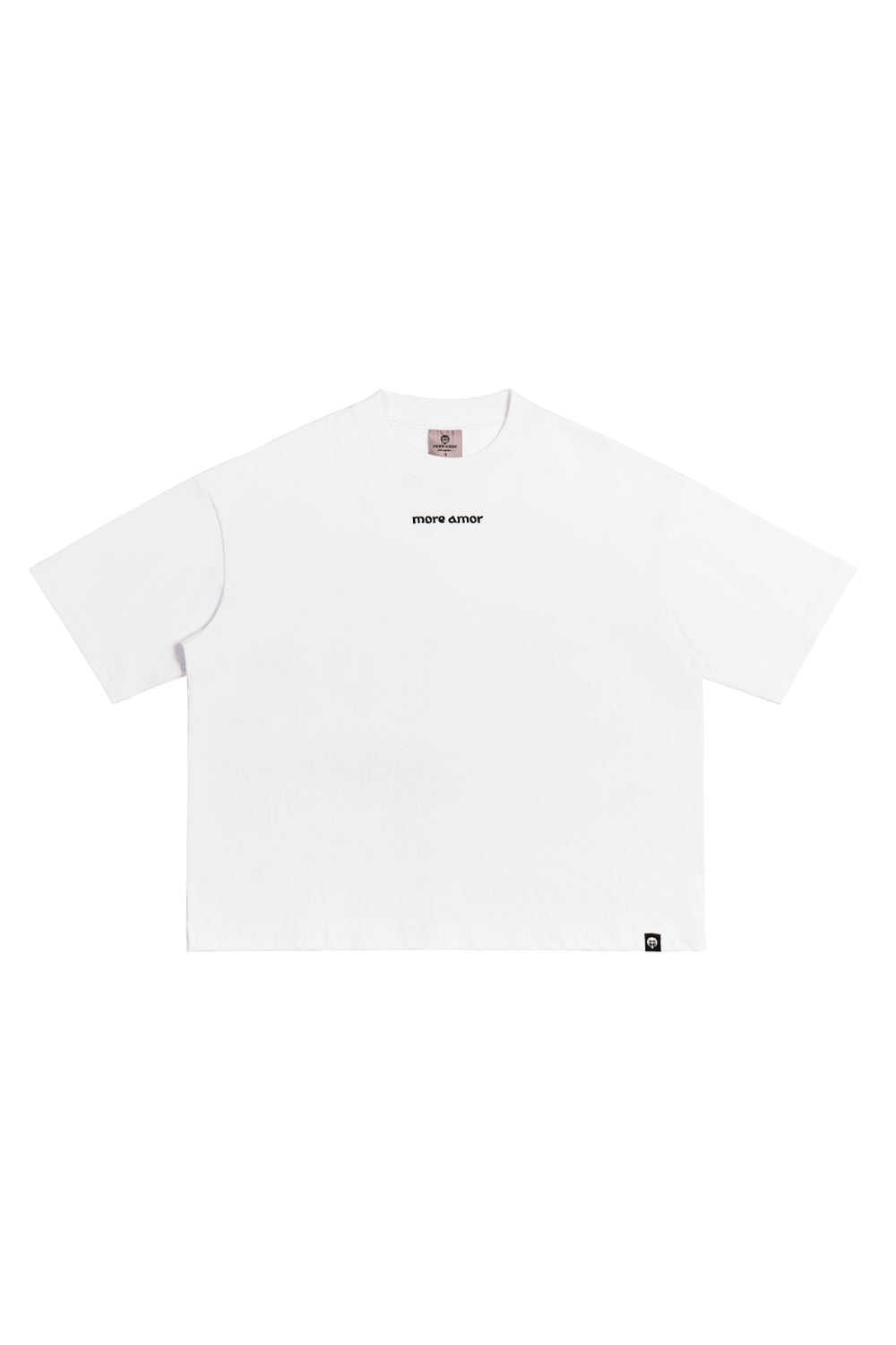 Polera more amor Blanco Boxy Fit | more amor