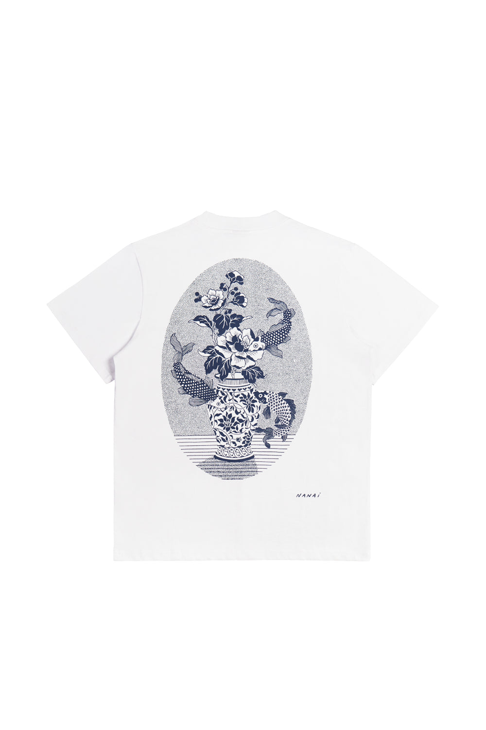 Polera Vase Of Koi Blanco | Nanai