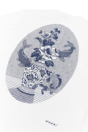 Polera Vase Of Koi Blanco | Nanai