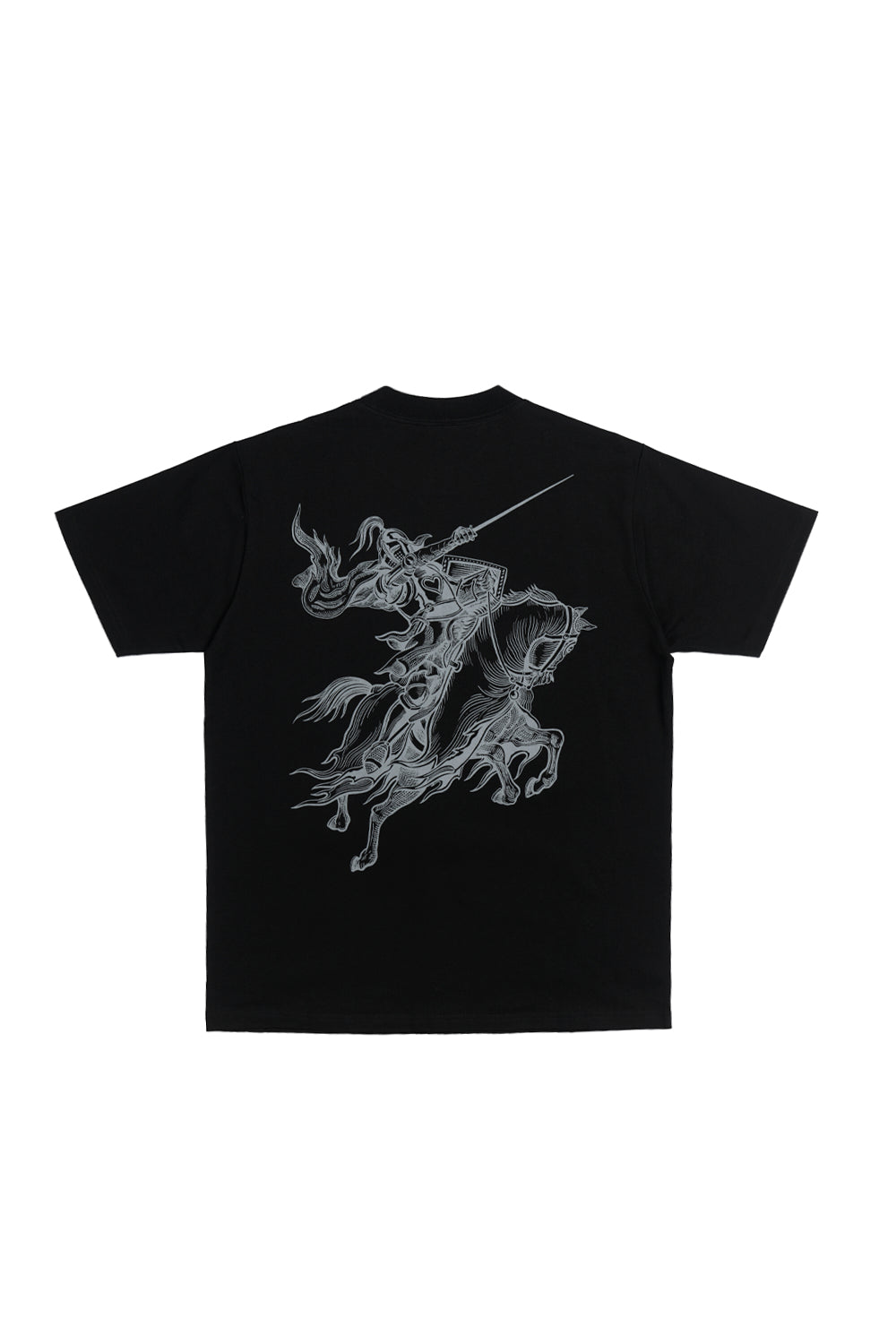 Polera Cavalry Warrior Negra | Matias Wenuqueo