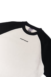 Polera Waffle Raglan Ecru&Negra | more amor
