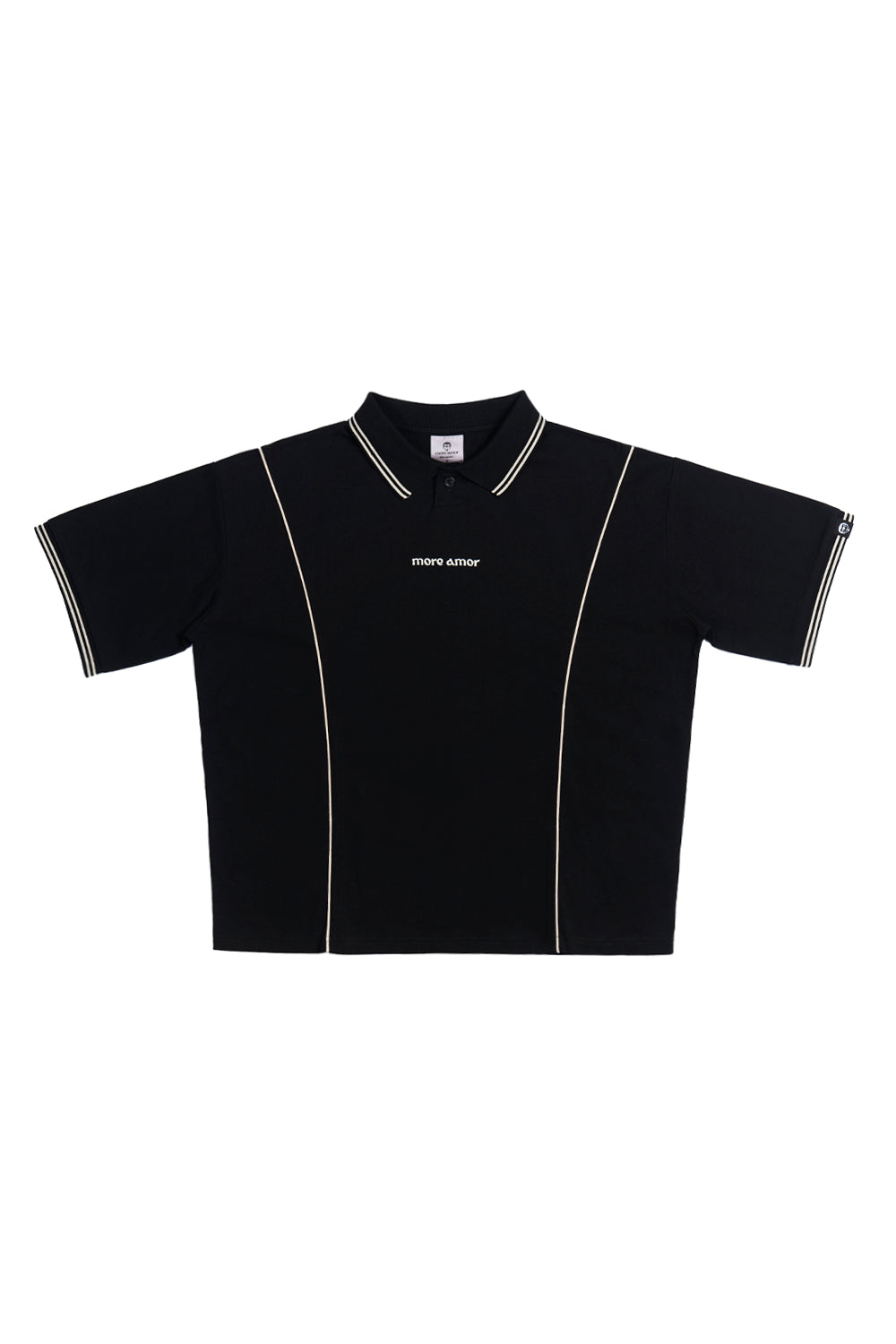 Polera 80's more amor Negra Boxy Fit | more amor