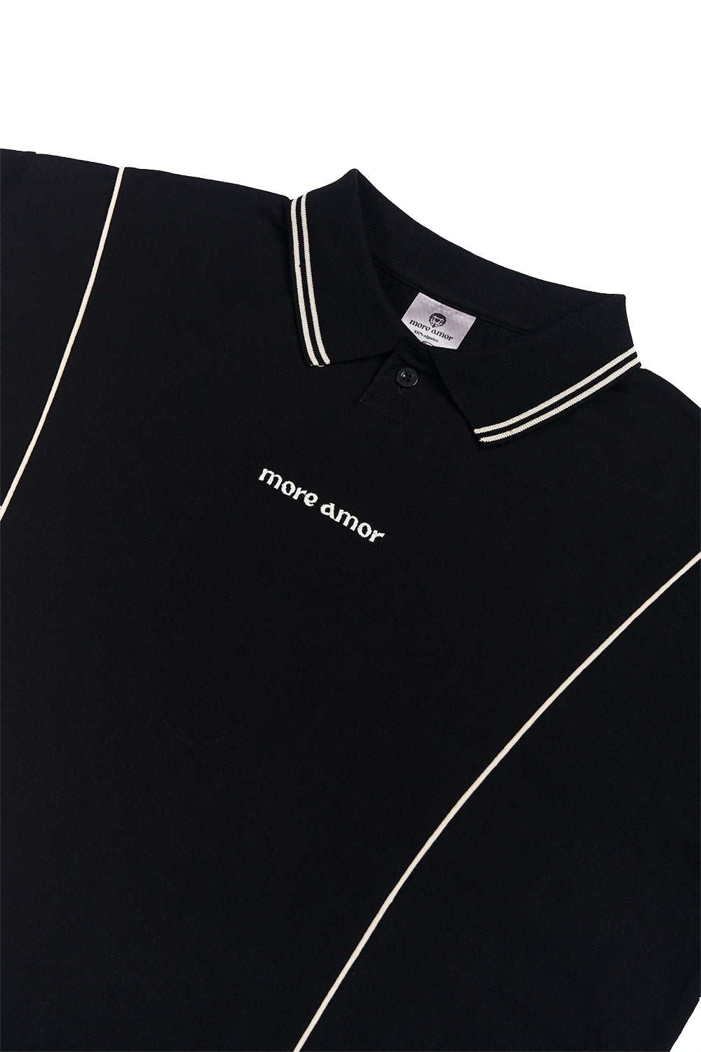 Polera 80's more amor Negra Boxy Fit | more amor
