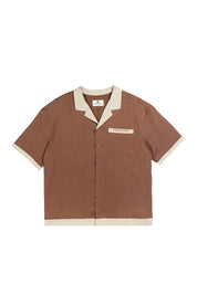 Camisa Fire Eyes Cafe Mujer | Matias Wenuqueo