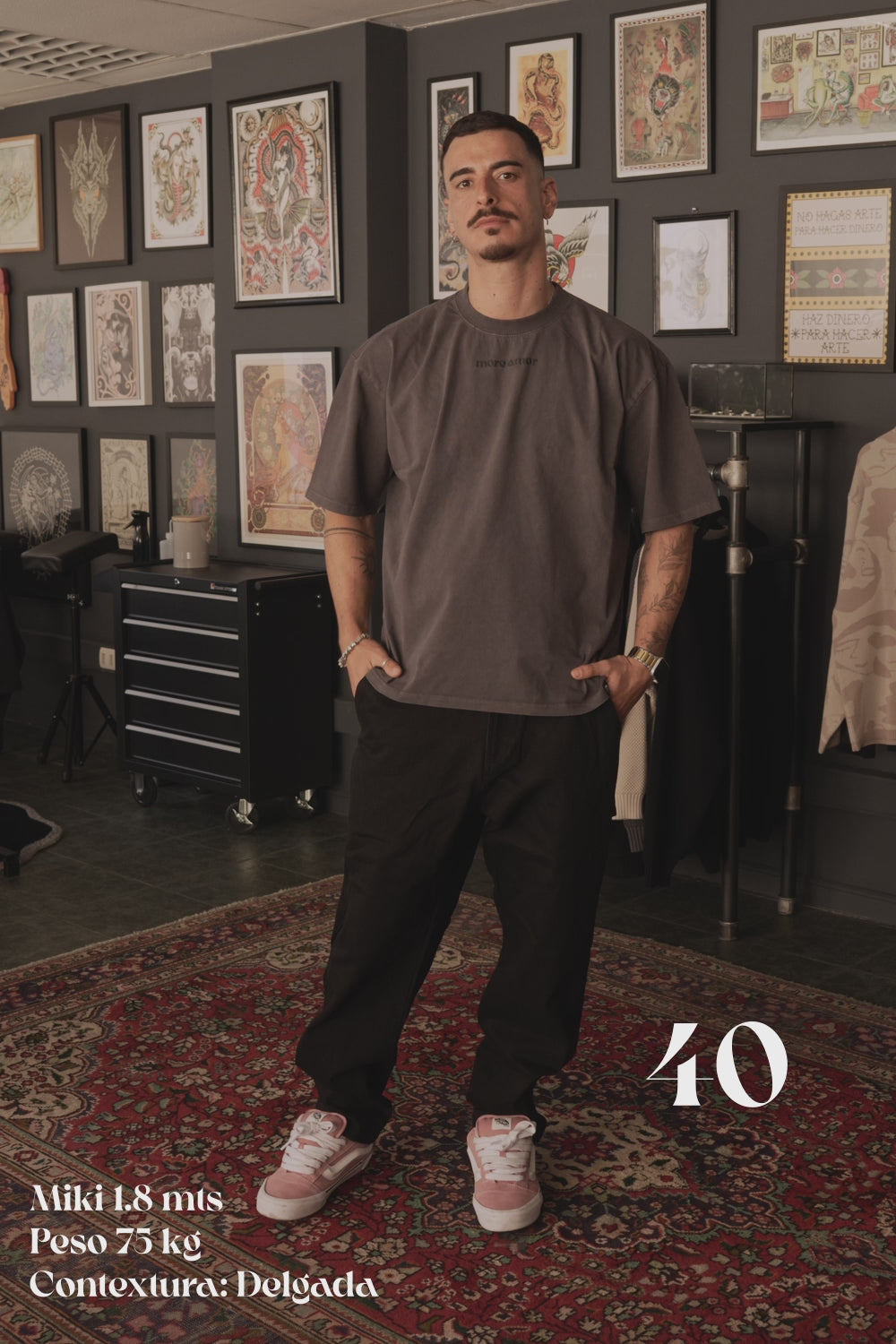 Pantalón Denim Carpenter Negro | more amor