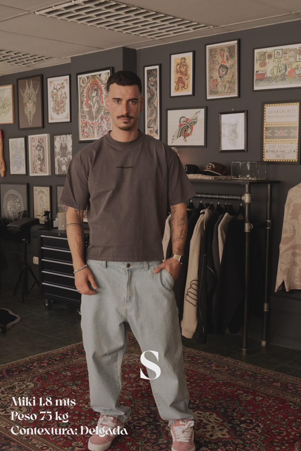 Polera Boxy Fit 250gr Gris | More Amor