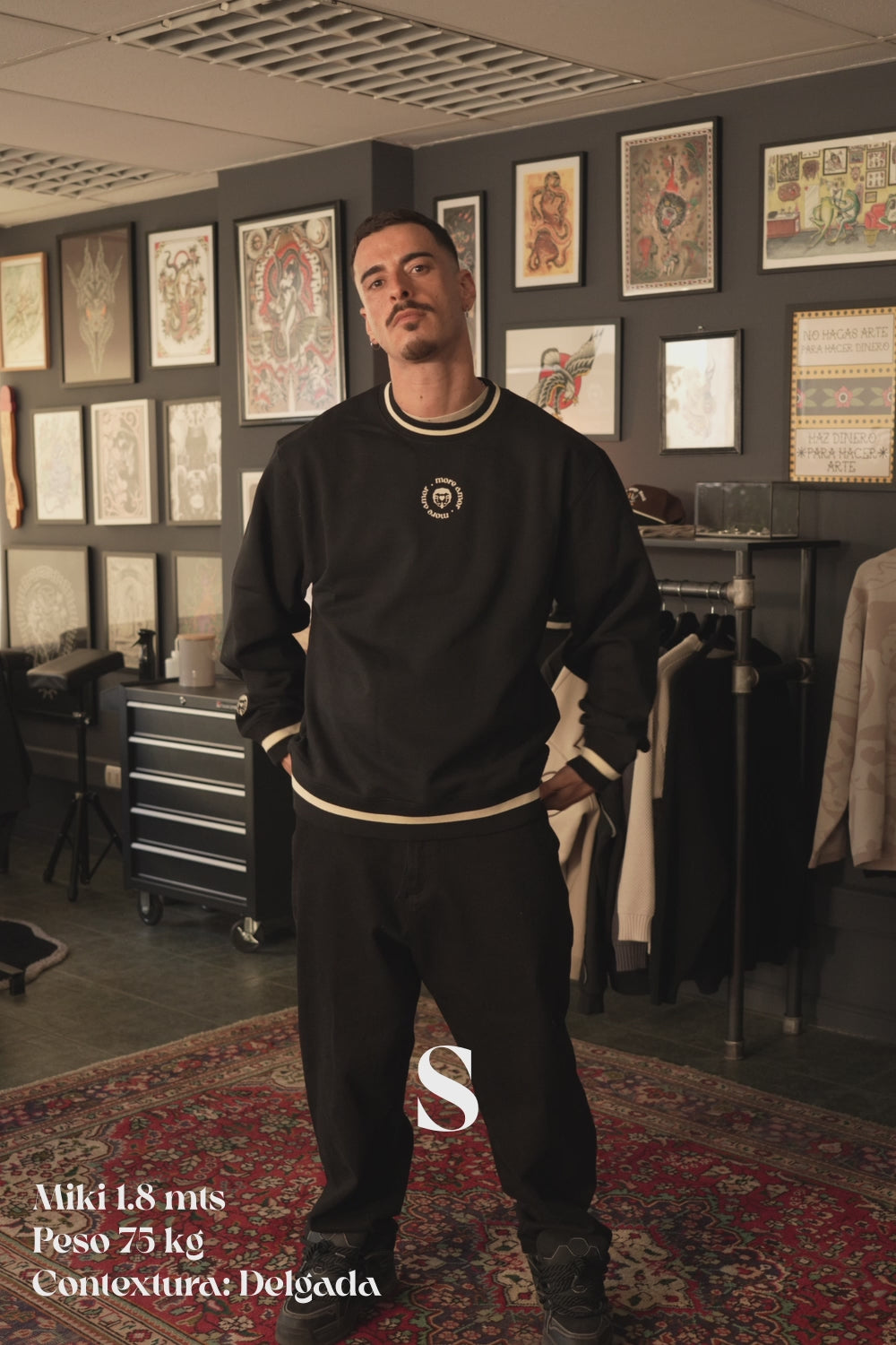 Crewneck Sin Gorro Logo Café | more amor